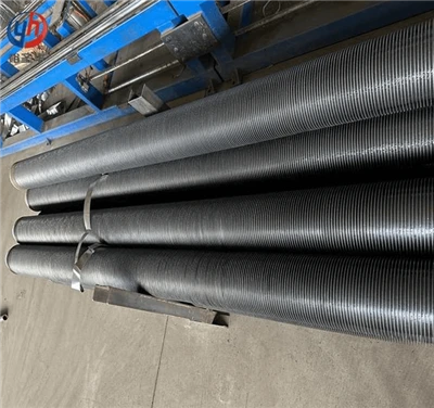 Apaļa spārna karsti cinkota spuru cauruļu radiators Dn50-60