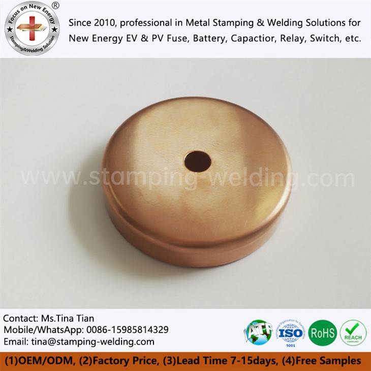 Copper Outer Caps For EV Fuse