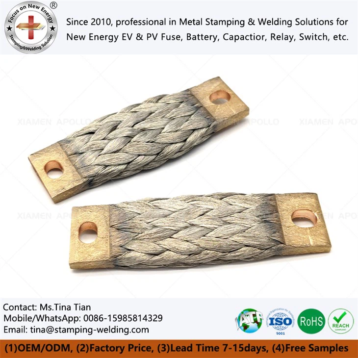 flexible braided copper busbar