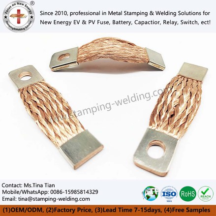 Flexible Copper Busbar with Braid Flexible Copper Busbar with Braid