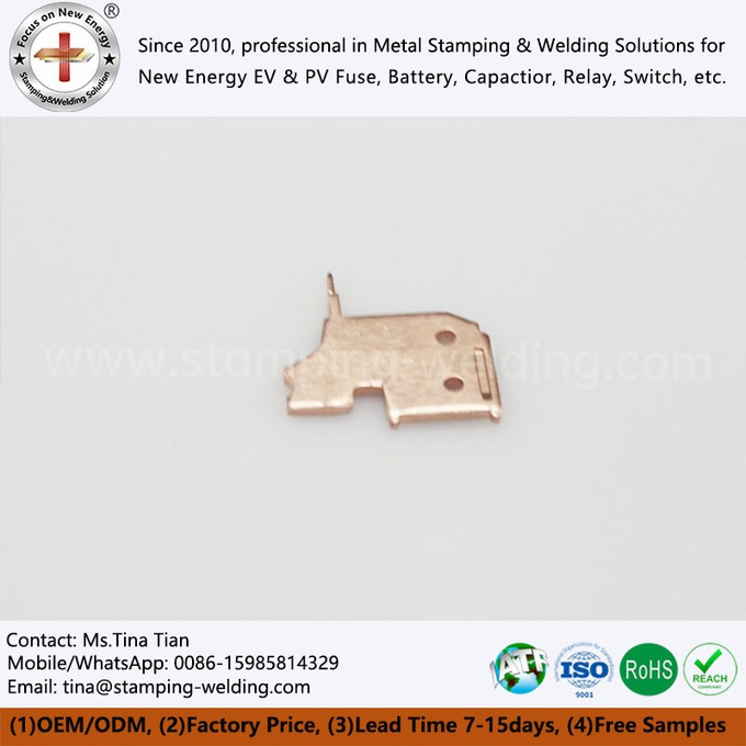 Copper Metal Stamping Contact Parts Copper Metal Stamping Contact Parts