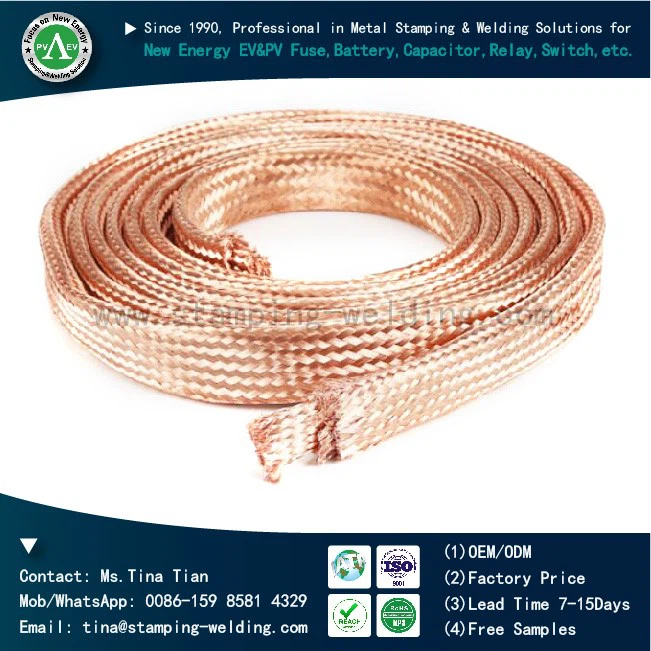 High Quality Flat Copper Braid Wire for Circuit Breaker